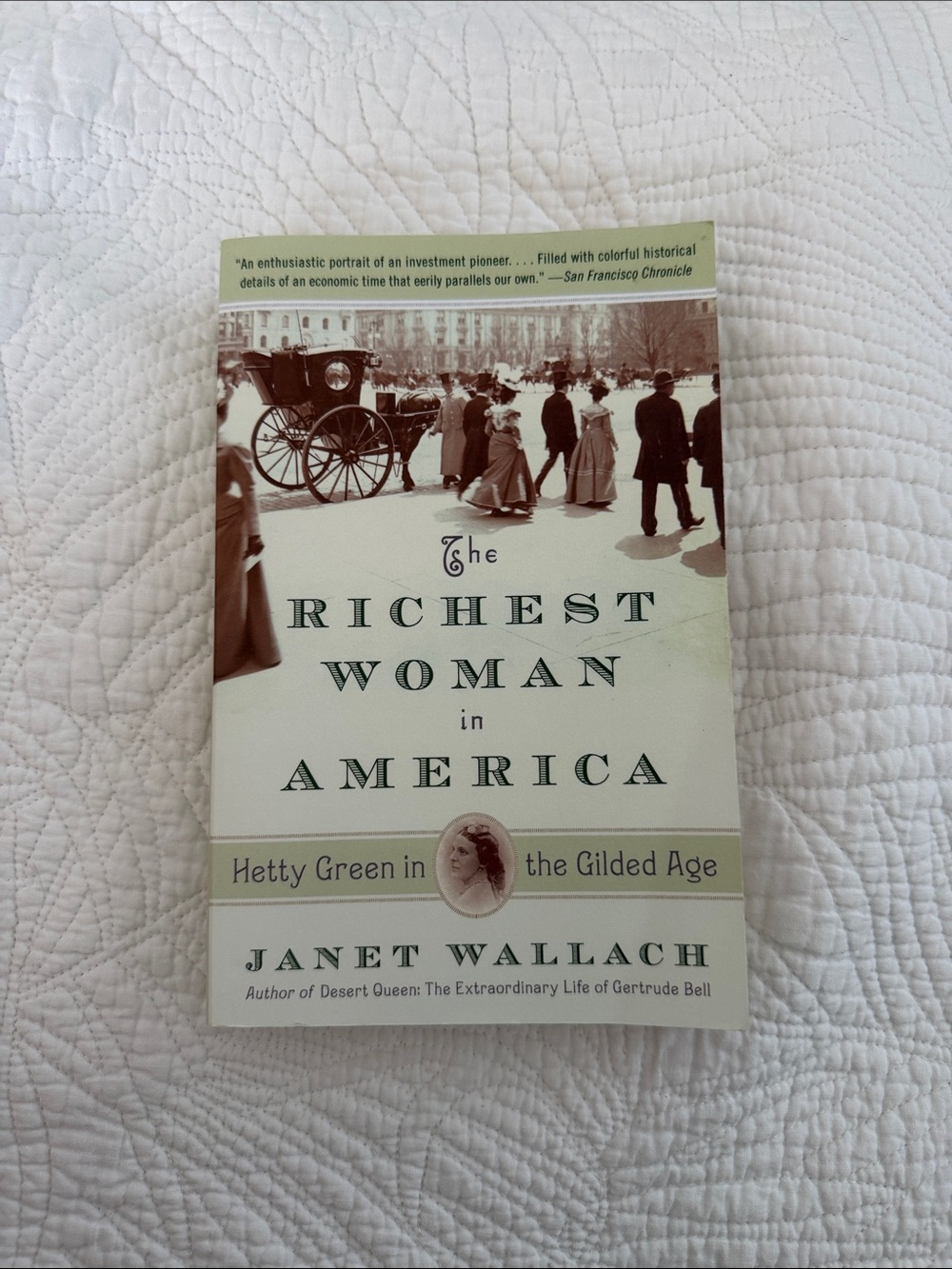 The Richest Woman in America by Janet Wallach - Light Green Cover